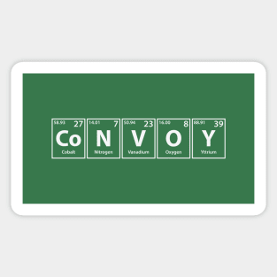 Convoy (Co-N-V-O-Y) Periodic Elements Spelling Sticker